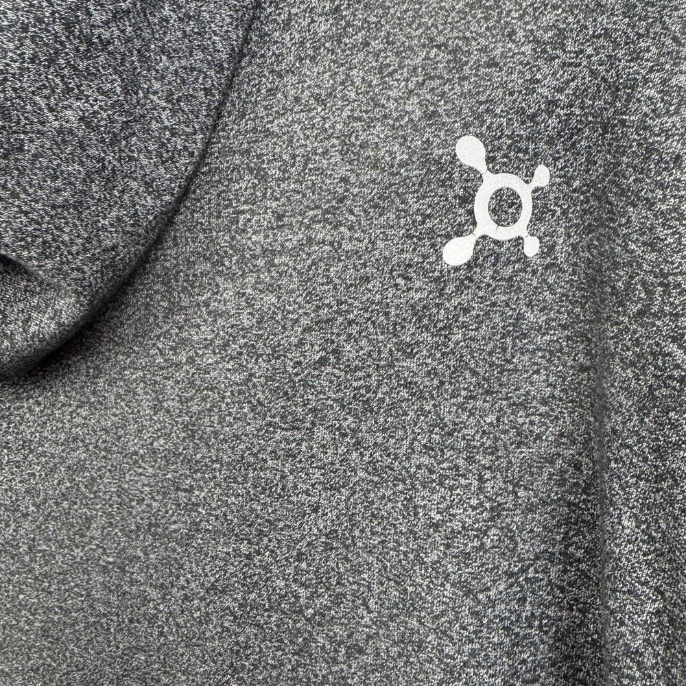 Orangetheory Fitness Mens XXL Full Zip Cotton Blend Hoodie Jacket Gray Red Trim - Picture 6 of 10